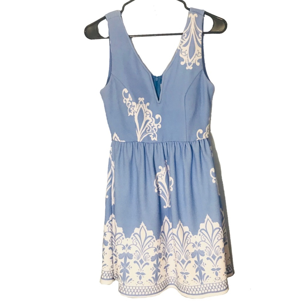 Trac Blue Sleeveless Dress